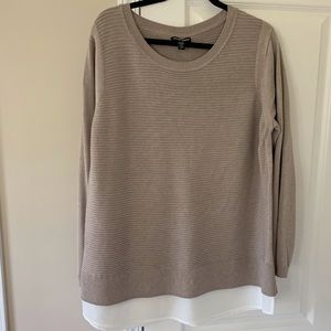 Hilary Radely Mixed Media Sweater EUC